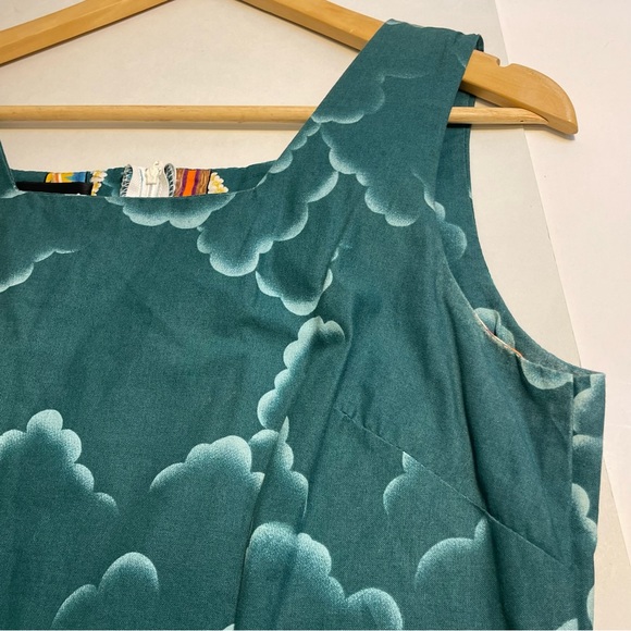 Shannon Marie Hawaii Dress Tropical Print Sleeveless Surf Boards Palm Trees M - Picture 6 of 12